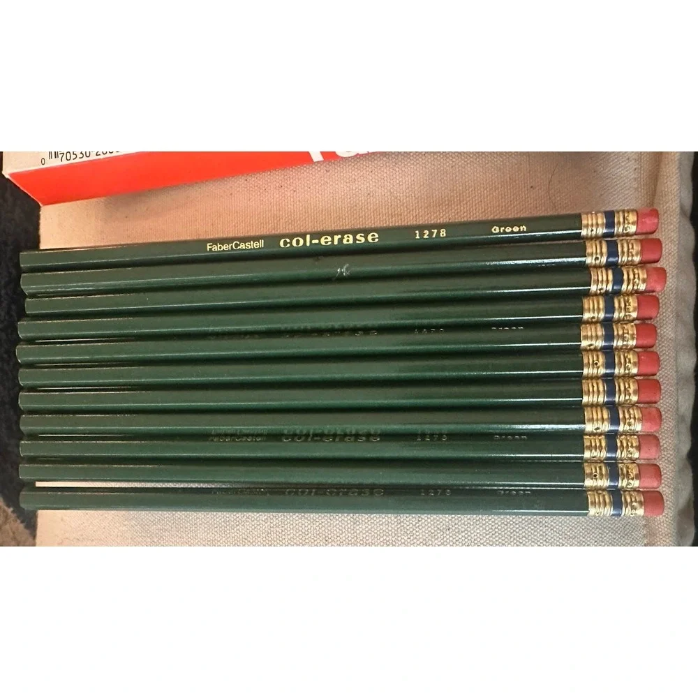 FaberCastell Col-erase Green Pencils #1278 Box of 11 20006
